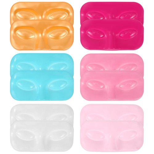 Beatifufu 12pcs Eyelash Face Support Lash Tray Case Artificial Eyelash Organizer False Eyelash Holder Pvc Display Tray Thicken Eyelash Packing Trays Eyelash Case Eyelash Storage Tray