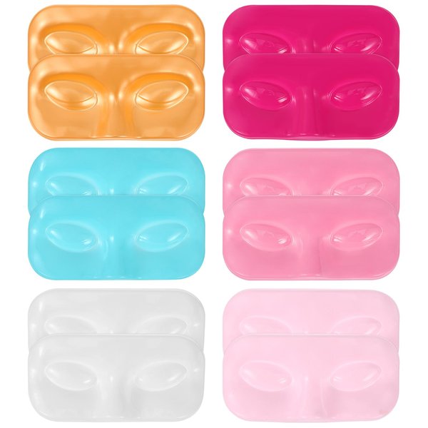 Beatifufu 12pcs Eyelash Face Support Lash Tray Case Artificial Eyelash Organizer False Eyelash Holder Pvc Display Tray Thicken Eyelash Packing Trays Eyelash Case Eyelash Storage Tray