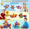 Mruikeny Magnetic Tiles Kids Toys, Magnetic Tiles for Kids Ages 3-5 5-7 Years Old, 3D Magnetic Building Blocks STEM Learning Construction Toys for Boys Girls