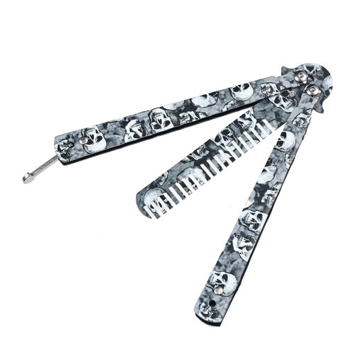 Foldable Combs Stainless Steel Folding Professional Curly Hair Comb Hair Styling Tools for Sport Outdoor Use