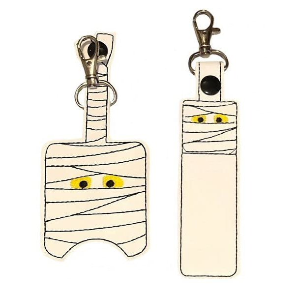 Halloween Mummy Hand Sanitizer Holder And/Or Lip Balm Holder