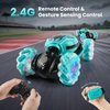 Gesture Sensing Stunt RC Car - Remote Control Gesture Sensor Toy Cars for 7 8 9 10 11 12 Year Boys 2.4GHz 4WD - Double Sided Rotating Off Road Vehicle Kids Birthday