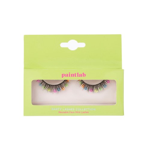 PaintLab Synthetic Lashes, False Eyelashes Natural Look, Lightweight Reusable Lash Extension Strip For Kids, Teens and Women, 1 Pair, Multi-Flower Lashes