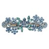 Faship Gorgeous Aqua Crystal Flower Barrette Clip