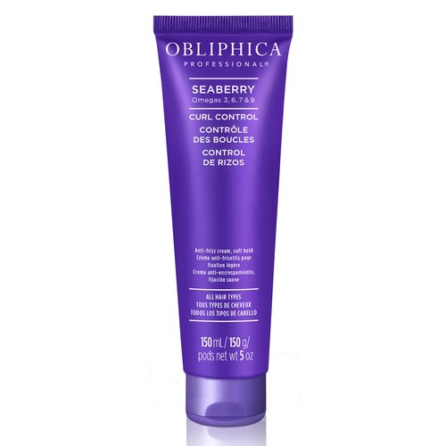 Obliphica Seaberry Curl Control for Thick to Coarse - Anti-Frizz Control, Normal Hair Products, Damaged Repaired Hair - Hair Mask & Treatment for Protecting Hair & Scalp - 5 Fl Oz
