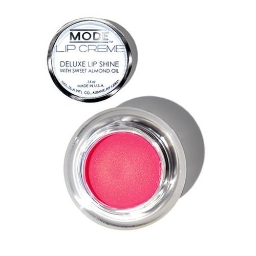MODE Lip Creme - Deluxe Shine Lip Gloss Pot Long Lasting Ultra Creamy Color, Hydrating Sweet Almond Oil & Conditioning Organic Shea Butter Natural Skincare – BOHEMIAN – Shimmery Pink Gold Pearl .14 oz