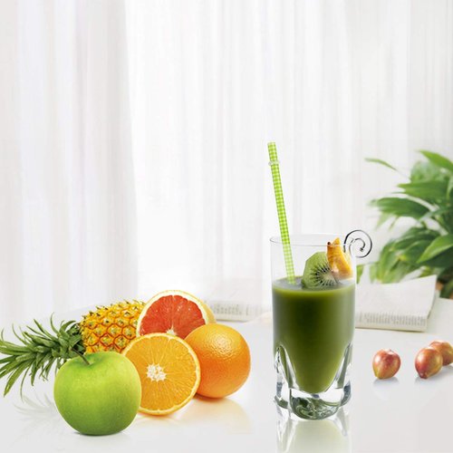 JANYUN 30 Pieces Reusable Plastic Straws BPA-Free 9" Colorful Printing Hard Platic Stripe Drinking Straw for Mason Jar Tumbler Family or Party Use Cleaning Brush Included(Random Pattern) (Straight)