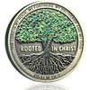 LZWIN Rooted in Christ Solid Christian Challenge Coin A Symbol of Faith and Strength in Lord Coin Collection