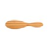 Bass Brushes | Shine & Condition Hair Brush | Natural Bristle FIRM | Pure Bamboo Handle | Full Oval | Striped Finish | Model 876S - SB