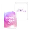 Canopy Street Watercolor Sympathy Cards / 24 Comfort And Peace Note Cards / 6 Colorful Designs With Blank White Envelopes / 4 5/8" x 6 1/4" Thinking Of You Greeting Cards