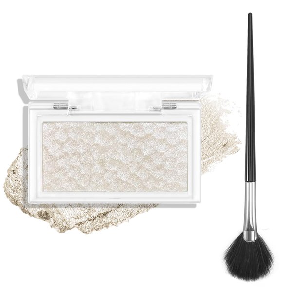 AFGHOUZ Highlighter Palette, Shimmer Highlighter Powder Face Glow, Illuminator Makeup to Brighten Face Cheek Body