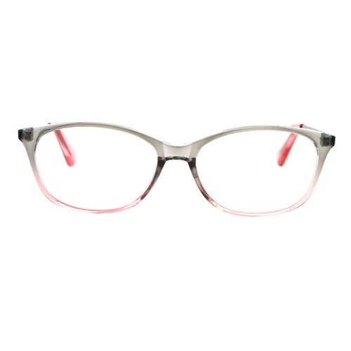 SA106 Womens Classic Mod Minimal Oval Rectangular Reading Glasses Grey Pink +1.5