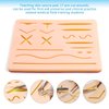Suture Training Kit, Medical Suture Practice Kit Include 17 Pre-Cut Wounds Suture Pad, Suture Tools, Suture Thread and Needle