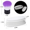 EBANKU Dip Powder Tray, French Nail Dip Tray Nail Dipping Powder Container Tray with Dip Powder Brush