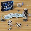 VLOTVFP Portal Building Block Set, Awesome Glados Science Action Figure Model Toy, Atlas and P-Body Testing Supervisor Robot Construction Playset Birthday for Kids Fans(705 PCS)