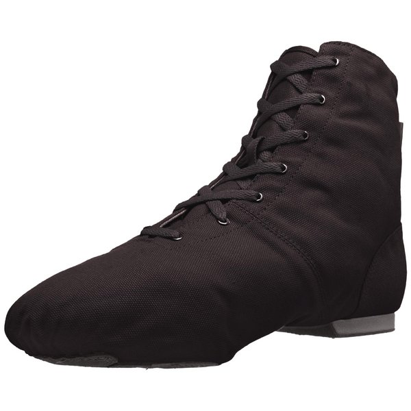 SANSHA womens Soho Lace-up Jazz dance shoes, Black, 13 US