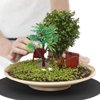 LUOZZY 12Pcs Miniature Tree Dollhouse Model Micro Landscape Trees Mini Plastic Trees for Sand Table Micro Landscape Ornament