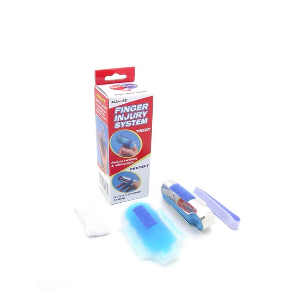 Acu-Life Finger Treatment Kit | Pain Relief and Recovery | Hot and Cold | Includes Finger Split and Gel Pack , Various , 4 Piece Set