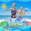 GEMRUN Reusable Water Balloons Bomb Instant Self Sealing Water Ball Quick Fill For Kids Adults Party Game Silicone Outdoor Activities Water Games Toy Summer Fun Party Supplies Multicolors (Green)
