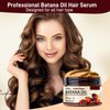 Batana Oil for Hair Growth, Organic Batana Oil, 100% Raw Batana Oil Hair Masks for Growth and Thickness, Deep Conditioning Hair Mask for Damaged Hair, Hair Serum for Frizzy Split Ends Hair Treatment