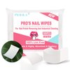 NXJ INFILILA Lint Free Nail Wipes 600PCS Absorbant No Lint Nail Wipes For Gel Nail Natural Wood Pulp Nail Polish Remover Pads for Professional Soak Off Gel Nail Polish remover & UN-DRY Gel Polish