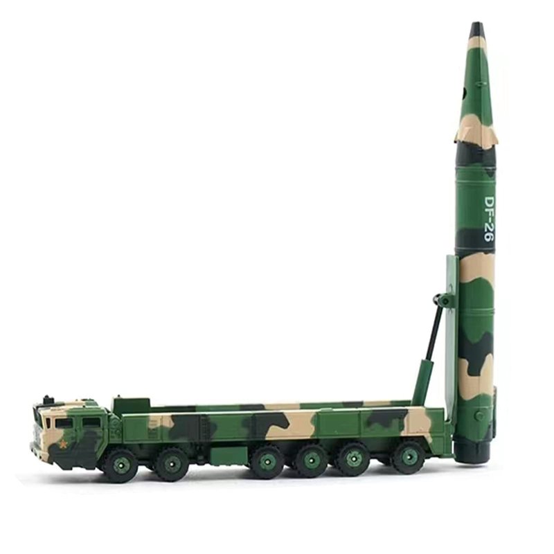ZEZEFUFU Dongfeng Échelle 1/100 26 Véhicule Nucléaire Et Missile Constant Alliage Fighter Militaire Parade Modèle Décoration Maison