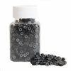 1000Pcs MicroLink Beads for Hair Extensions, Micro Link Rings 5mm Silicone Lined Beads for I Tip Hair Extension Tool (Black)