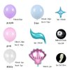 DUILE Mermaid Balloon Garland Kit Mermaid Tail Balloons Arch for Girl Mermaid Birthday Party Decorations Mermaid Balloons Baby Shower Party Supplies
