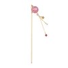 Hair Stick for Bun Kanzashi Metal Hair Pin, Japanese Style Hairpin Hair Chopsticks Hair Accessory for women(SAKURA ball/Pink)