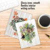 The Best Card Company - 10 Blank Note Cards with Envelopes (4 x 5.12 Inch) - Bulk All Occasion Cards Boxed - Shiplap Succulents AM6438OCB-B1x10