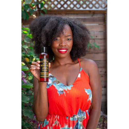 The Roots Naturelle Soft as Silk Body Oil Infused with Virgin Argan Oil | Light Dry Skin Moisturizer for Smooth & Radiant Body | Body & Massage Treatment Oil | 8 Fl. Oz