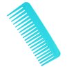 NuAngela Wide Tooth Hair Comb No Static, Detangling Styling Comb For Thick Long Curly Hair Wet Dry Hair, No Handle Round Teeth, Reduce Hair Loss&Breakages, Shower Shampoo Detangler Comb For Women Men