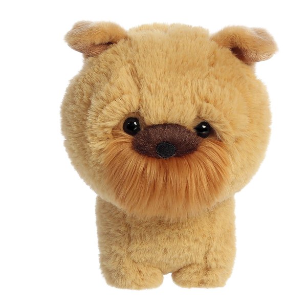 Aurora® Playful Teddy Pets™ Griffon Bruxellois Stuffed Animal - Unique Design - Endless Play - Brown 7 Inches
