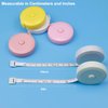 abolius 6 Pack Measuring Tape Retractable, 60-Inch 1.5 Meter Dual Sided Flexible Ruler, Push Button Sewing Measurement Tape, Body Measuring Tape, Retractable Small Mini Soft Sewing Fabric Cloth Waist