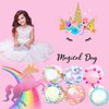 MADO Unicorn Bath Bombs with Surprise Inside for Kids Girls, Lavender Bath Bombs Birthday Gifts for Kids Surprise Gifts, Organic Bath Bombs Unicorns Gifts with Jewelry Inside Princess Toys