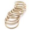 Dofash 30Pcs Elastics Blonde Hair Ties for Women Hair Bands for Women's hair Hair Rubber Bands No Damage Goodie Hair elastics (Blonde/Beige)