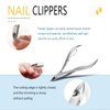 Pixkrot Ingrown Toenail Removal Kit, Ingrown Toenail Treatment Tool,Nail Clippers and Lifter,Thick Toenail Nail Cleaning and Foot Repair Tool,Correction Polish Pain(4 Pack,Stainless Steel)