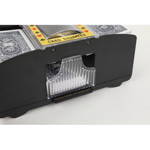 Effortless Shuffle Fun: Automatic Card Shuffler Machine for Playing Cards - Battery Operated, Electric, and Portable Card Shuffling Device for UNO, Poker, Blackjack, and More Home Card Games
