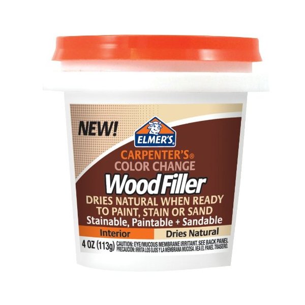Elmer's Carpenter's Color Change Wood Filler, 4 oz., Natural (E912)