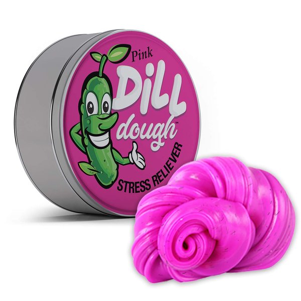Gears Out Pink Dill Dough Stress Reliever Putty Glow in The Dark Funny Pickle Gag Stocking Stuffers for Adults Therapy Dough for Women Real Dill Stress Reliever Weird