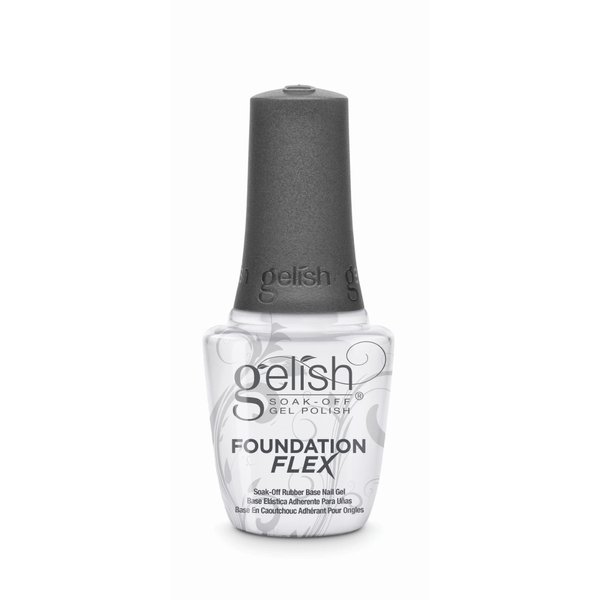 Gelish Foundation Flex (Clear) Gel Nail Polish, Base Coat For Nails, Neutral Nail Polish Colors, 5 ounce