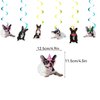 Boston Terrier Party Decorations Boston Terrier Birthday Party Supplies Includes Boston Terrier Birthday Banner Hanging Swirls Cake Topper Cupcake Toppers Balloons for Boston Terrier Dog Lovers Party