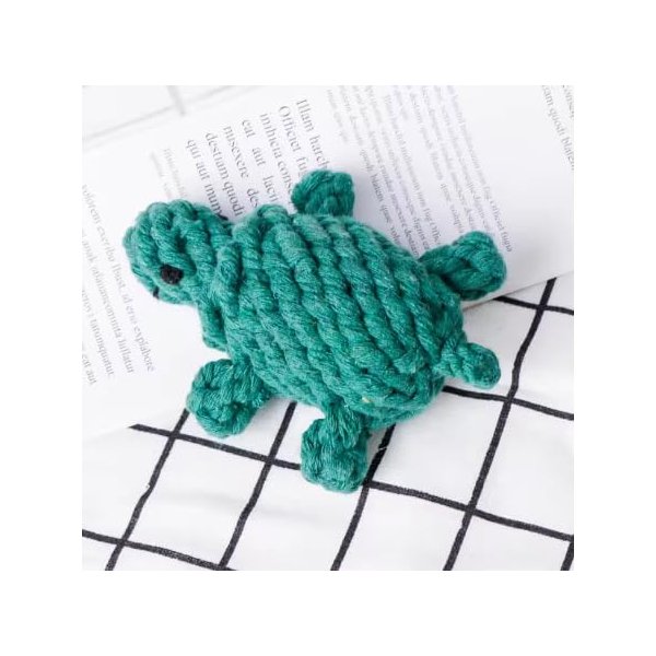 Turtle Dog Toy Cotton&Puppy Rope Toys Teething,Dog Toys Without Squeakers Chew Proof Dog Toy Indestructable Dog Chew Toys for Aggressive Chewers Small,Medium Breed Turtle Teething Toy (Turtle)