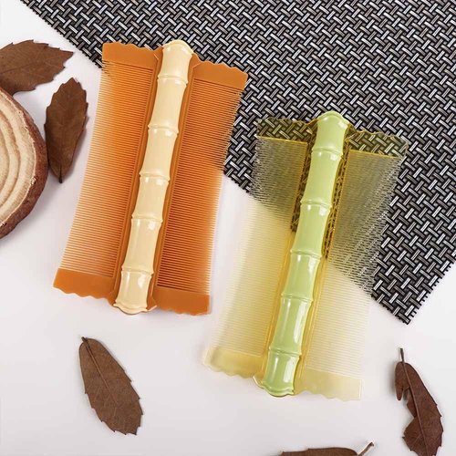 Leadigol Women Hair Comb Double-Side Combs,Wallet Comb,Head Wooden Hair Combs Head Massage Comb,Hair Styling Tool Narrow Fine Tooth Hair Accessories Handle Hair Brush