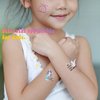 Personalized Temporary Tattoos with Phone Number,Tattoos for Child Lost Prevention Mermaid 2×2 inches 30pcs