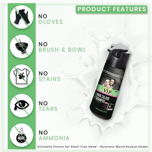 VIP 3 in 1 Hair Color Shampoo (180 ml / 6.08 fl oz)