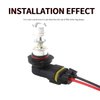 9005 9006 H10 Female Adapter Wiring Harness Sockets Wire Compatible & Male Adapter Wiring Harness Sockets Wire for Headlights Fog Lights 2Set