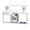Marketing Holders Window Mount Sign Holder for 8.75 x 4 Inch Permits Certifications and Licenses in Hair Nail Salons and Offices Landscape Double Sided View Clear Acrylic with Suction Cup Hooks