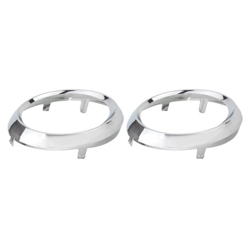MOTOALL 52713-08020 52712-08020 Pair Fog Light Lamp Bezel Cover for Toyota Sienna SE 2011-2017 Chrome Trim Rings