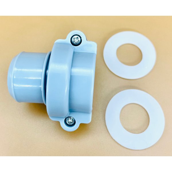 Bamkyait fits Lay-Z-Spa B/C Water Pipe Grey Coupling Screw Nut Connector and Nipple,2B/C Seals Gaskets Washers